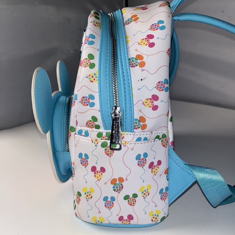 Disney World 50th Loungefly Vault Collection Mickey Mouse Balloons Mini Backpack - Picture 6 of 7